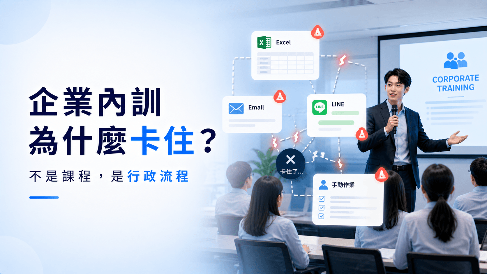 為什麼很多企業內訓案不是卡在課程內容,而是卡在行政?